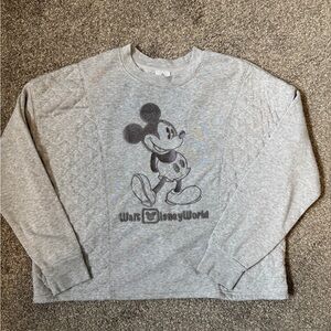 Disney Gray Mickey Mouse Sweatshirt